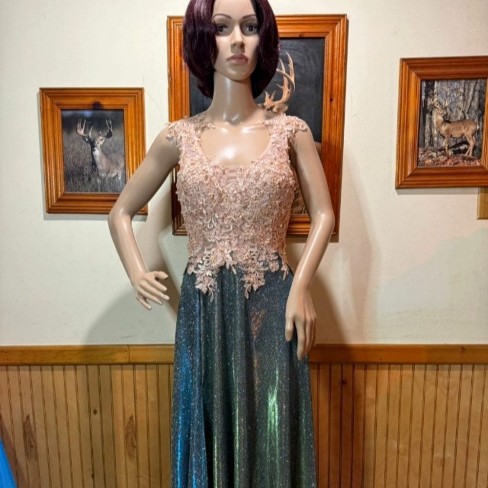 Long glitter elegant dress